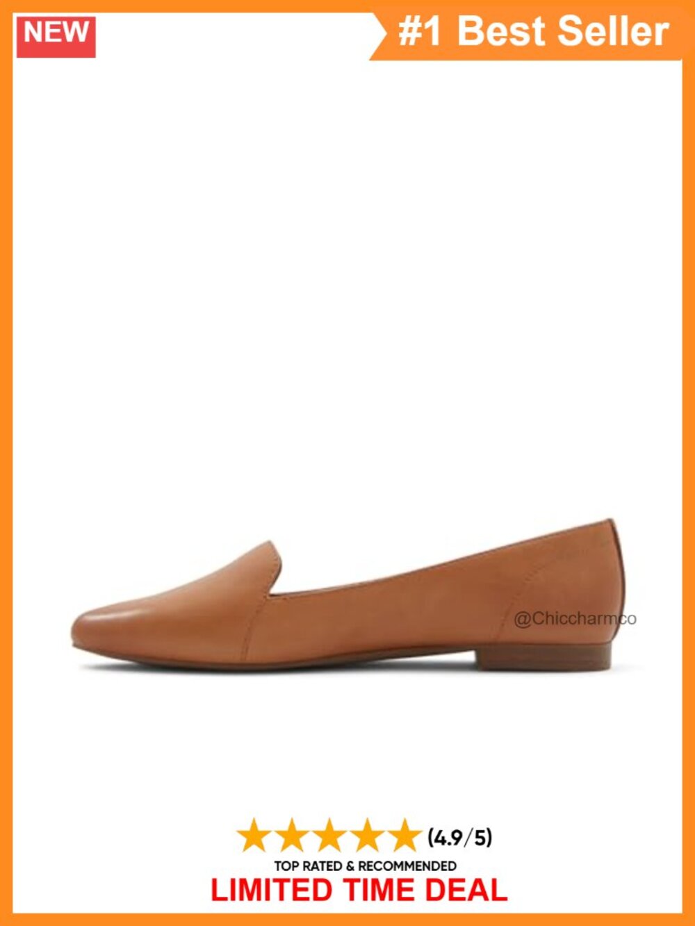 Pointed Toe Slip-On Flats with Pillow Walk Comfort